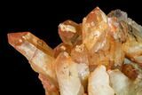 Natural, Red Quartz Crystal Cluster - Morocco #142940-2
